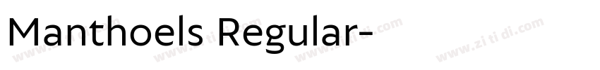Manthoels Regular字体转换